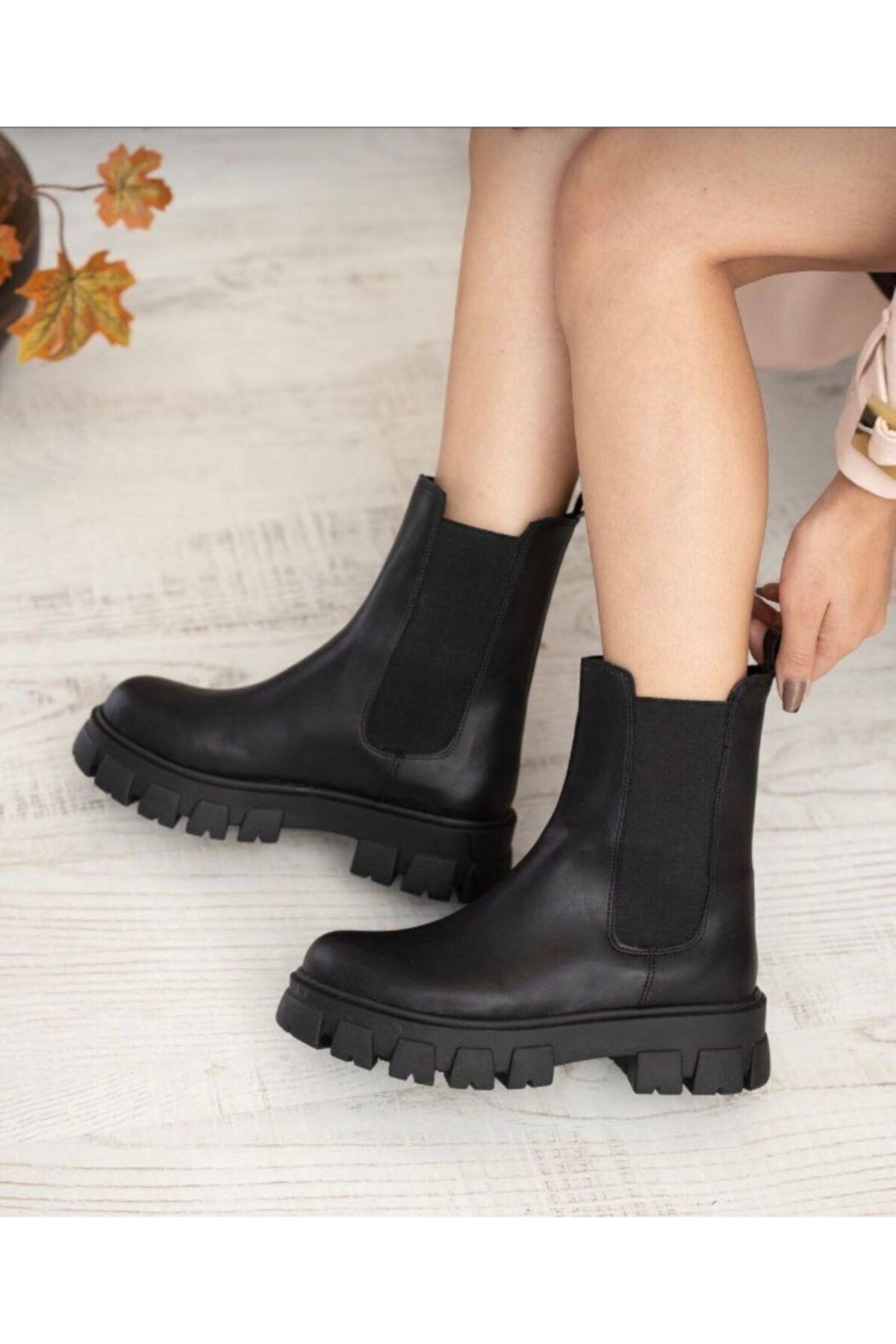 Half hotsell black boots