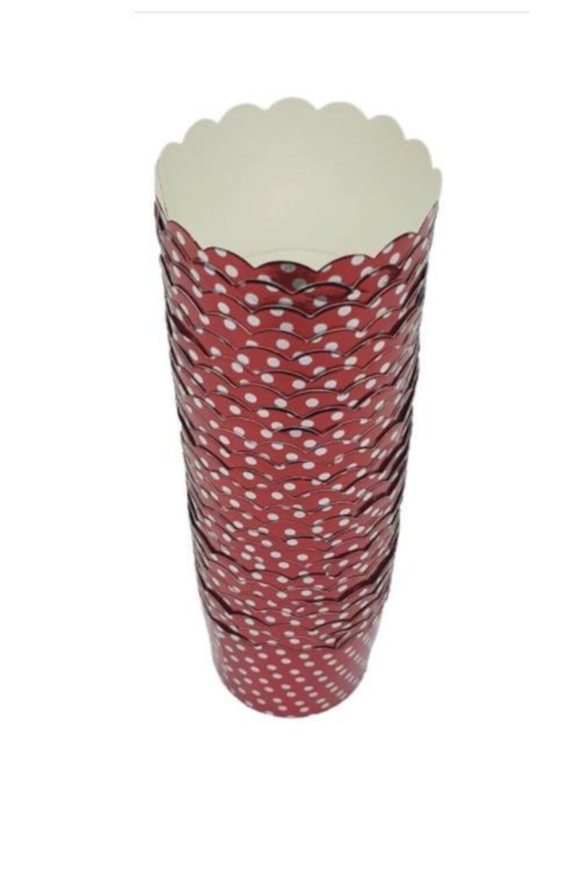 Pastaland Cupcake/muffin /suffle Kek Kapsülü Paunlı Parlak Kırmızı 25 Li