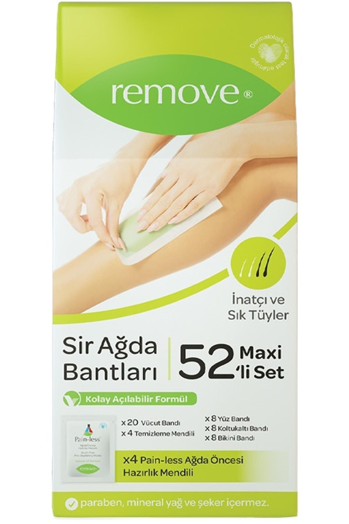 remove Sir Ağda Bant Inatçı Sık Tüyler 52'li