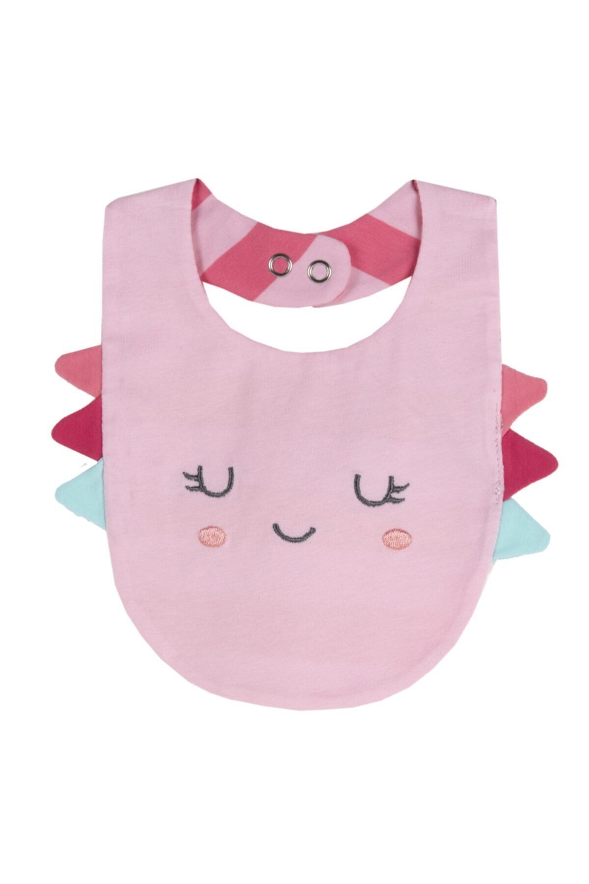 Chicco Baskılı Ve Nakışlı Örme Kumaştan Mama Önlüğü Kız Bebek