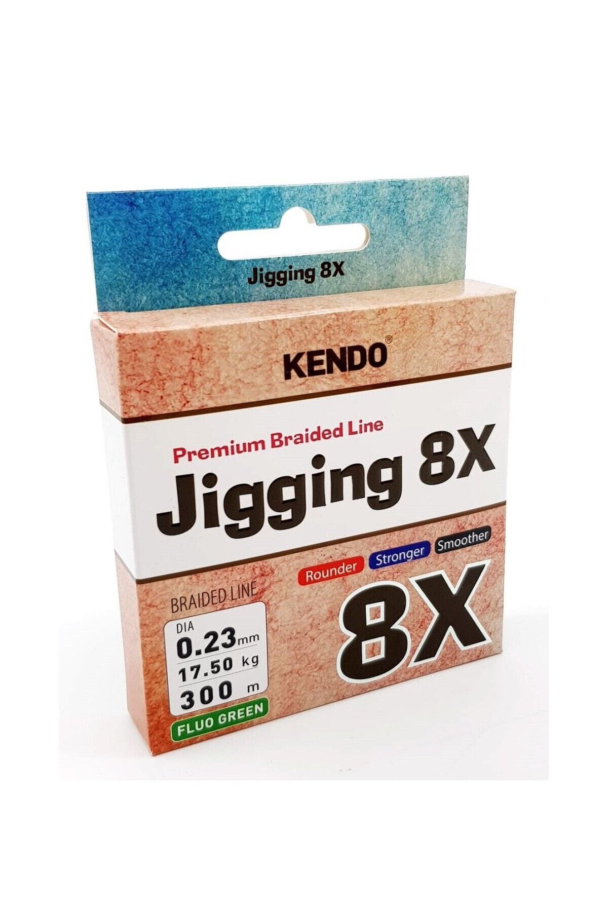 Kendo Jigging 8x Flash Örgü Ip Misina 300 Mt 0,18 Mm 11.60 Kg Fluo Green