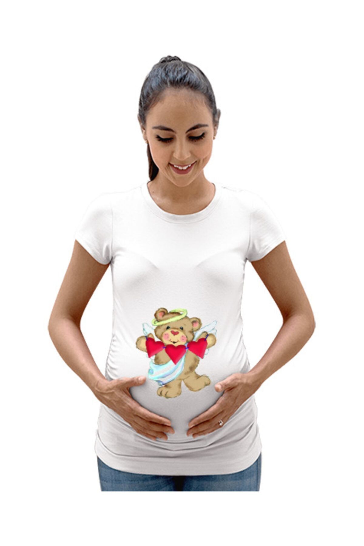 Tisho Teddy 02 Kadın Hamile Tişört