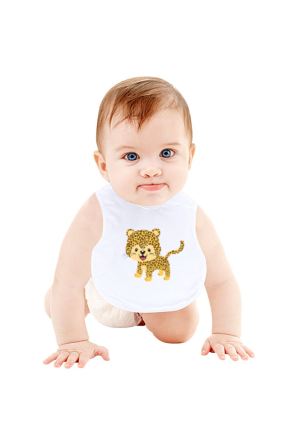 Tisho Orman Karikatürü Bebek Mama Önlüğü