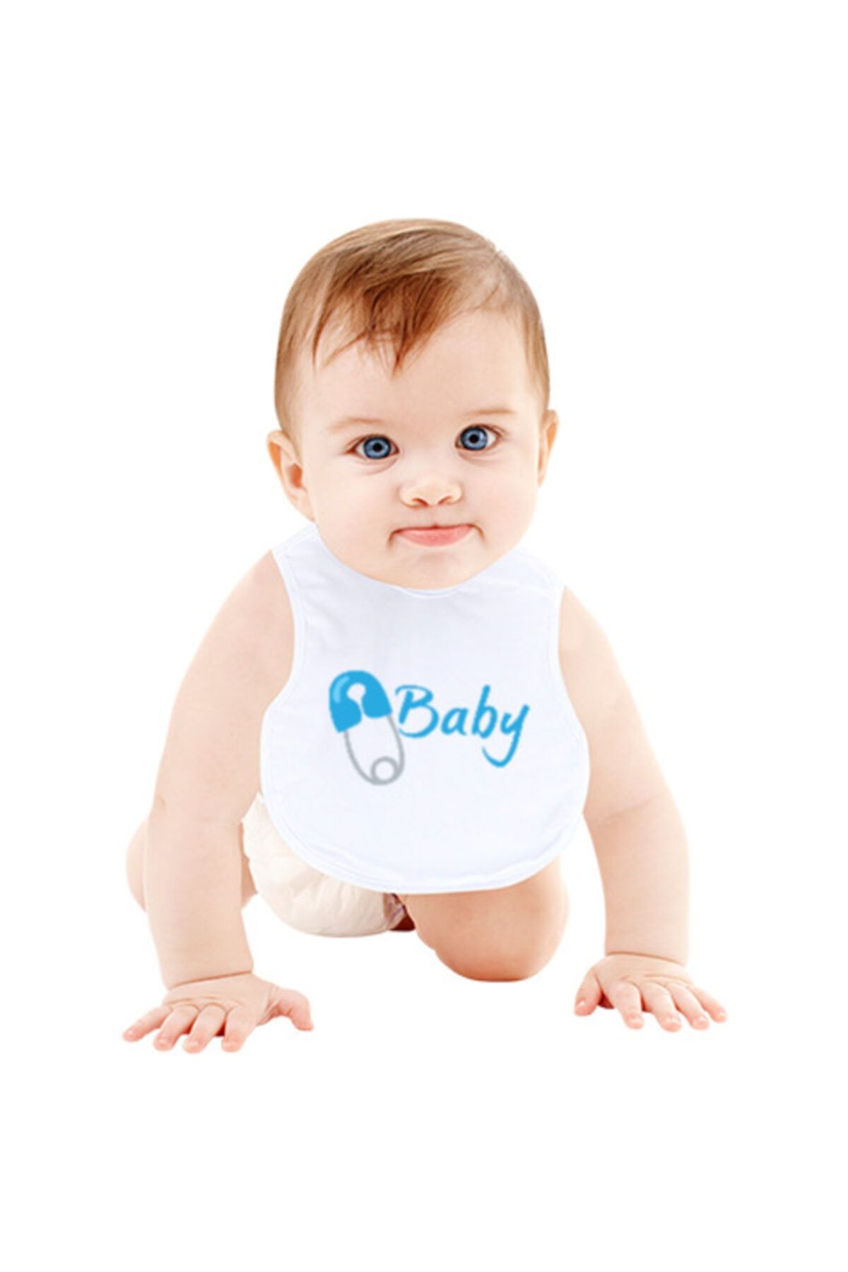 Tisho Baby Yazılı Bebek Mama Önlüğü