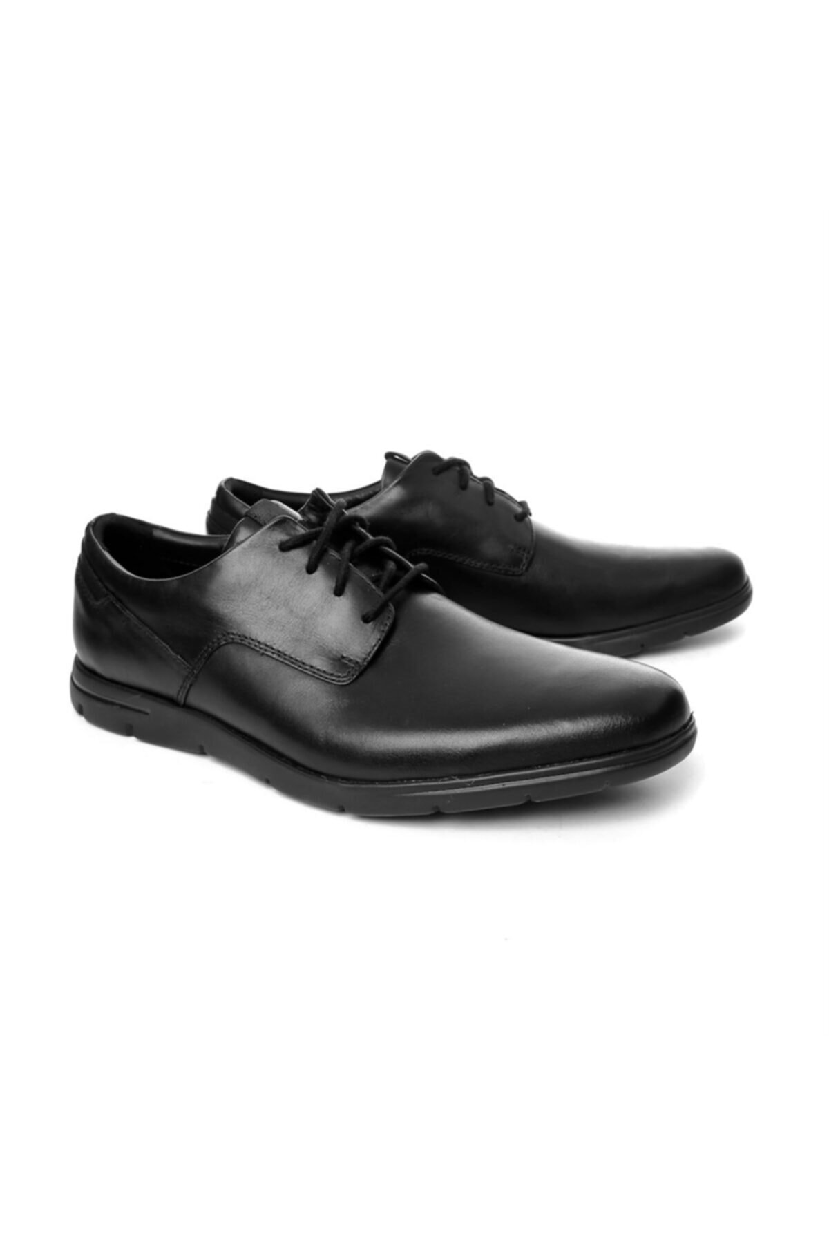 CLARKS Erkek Vennor Walk Siyah Bağcıklı Ayakkabı