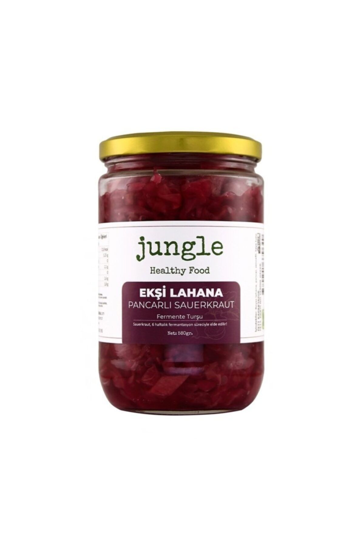 Jungle Healthy Food Pancar Zencefilli Ekşi Lahana 580 gr