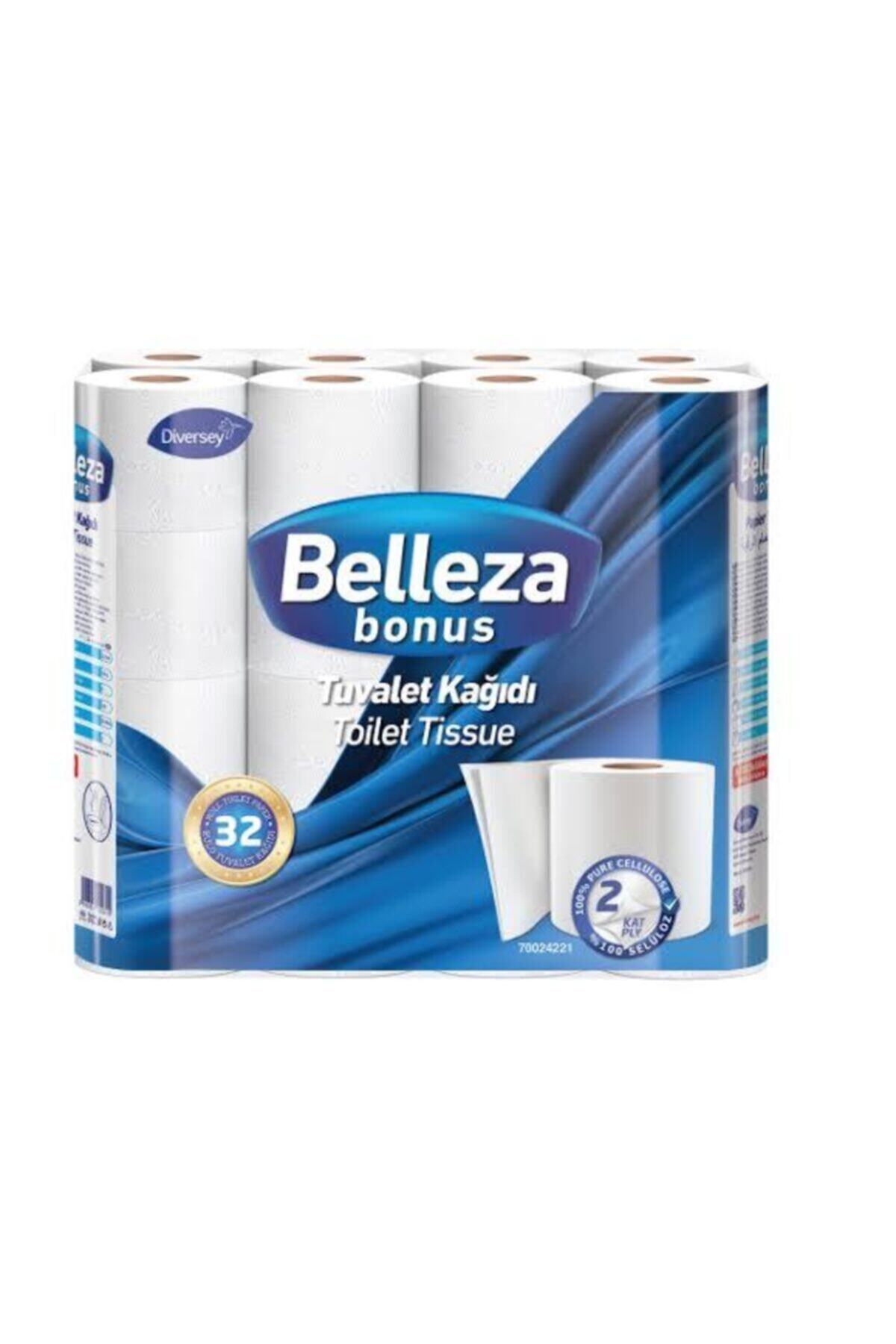 BELLEZA %100 Selüloz Diversey Tuvalet Kağıdı 2 Katlı 32'li 8698551222235