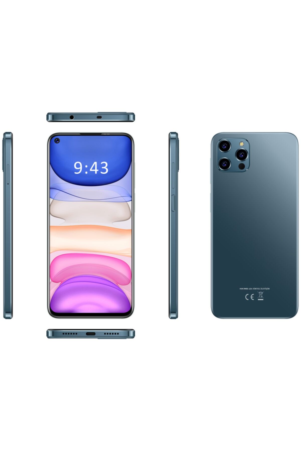 HİKİNG A26 128 Gb Cep Telefonu Mavi Yeni Model (RESMİ HİKING TÜRKİYE GARANTİLİ)
