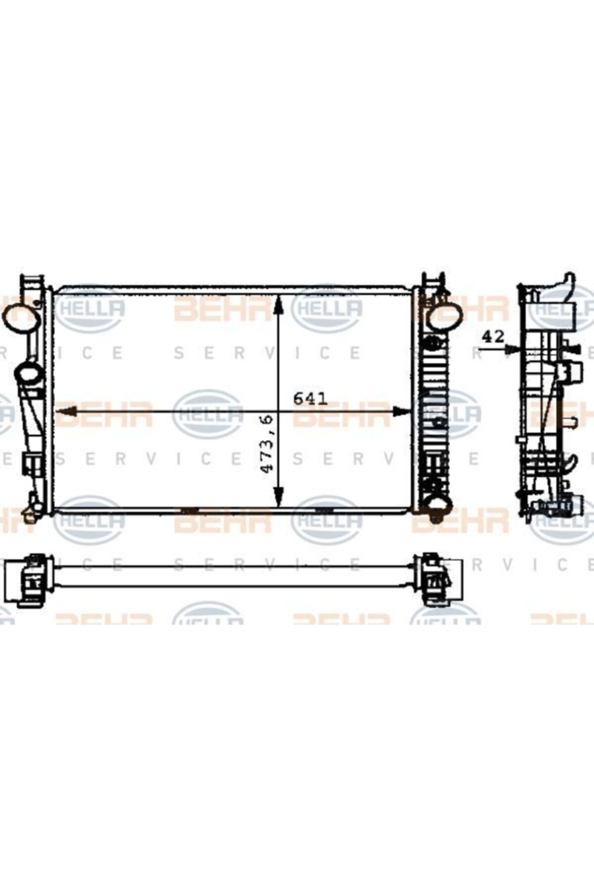 ÖZGÜÇYEDEK Motor Su Radyatoru S-class W220 9805