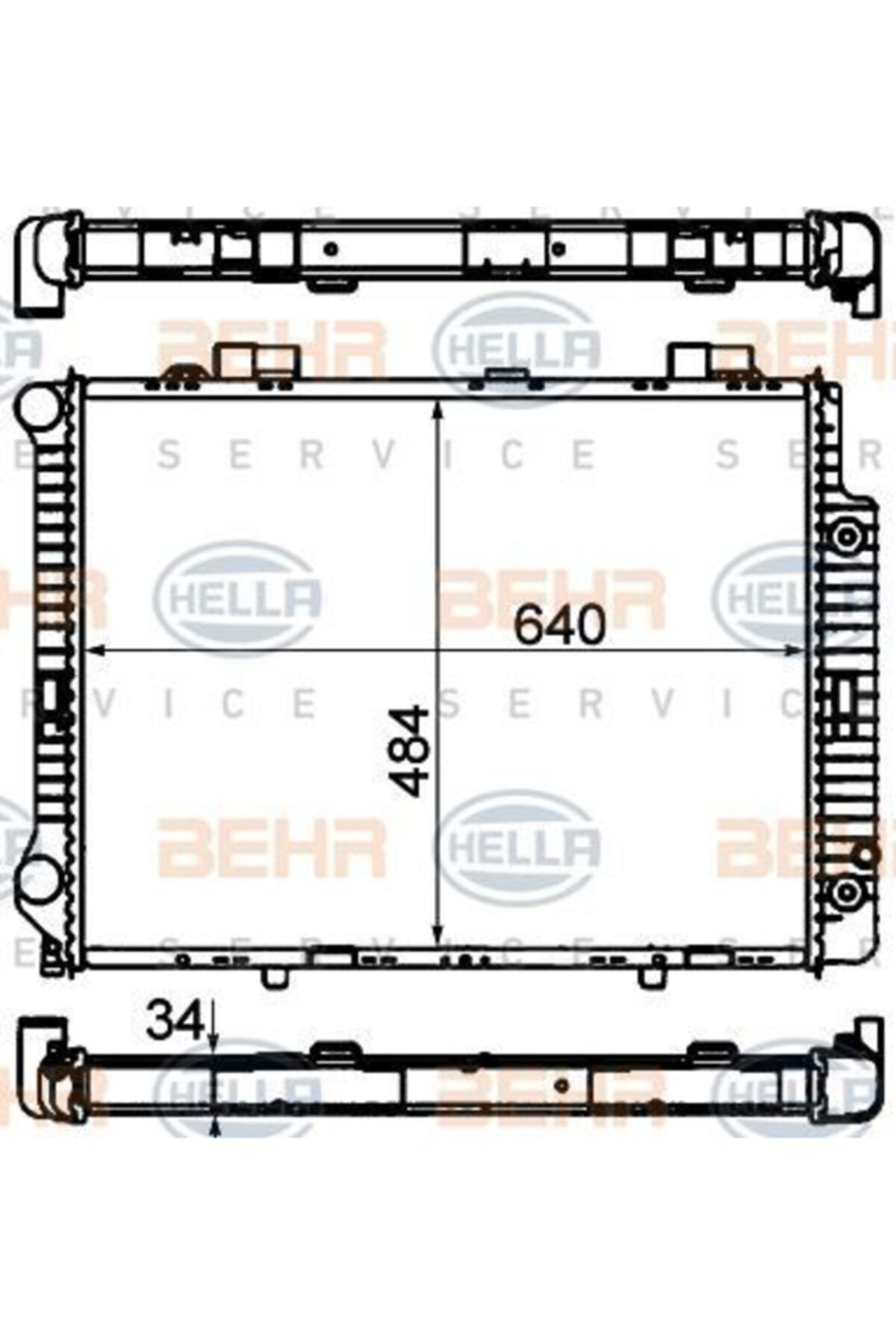 ÖZGÜÇYEDEK Motor Su Radyatoru (m104) E-class W210 9602 S210 9603