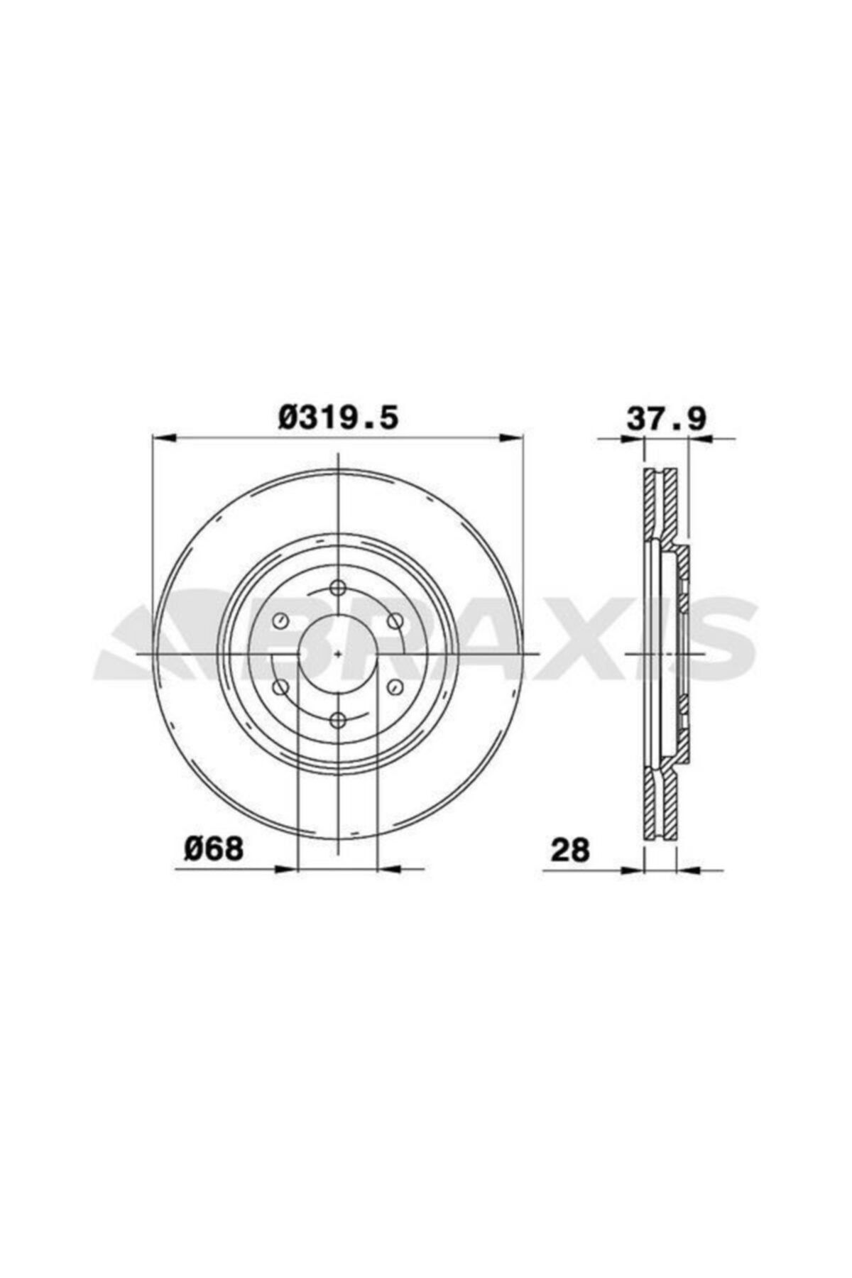 ÖZGÜÇYEDEK On Fren Dısk Aynası Navara (d40) 2.5 Dcı 2.5 Dcı 4wd 3.0 Dcı 3.0 Dcı 05= 17 Inc