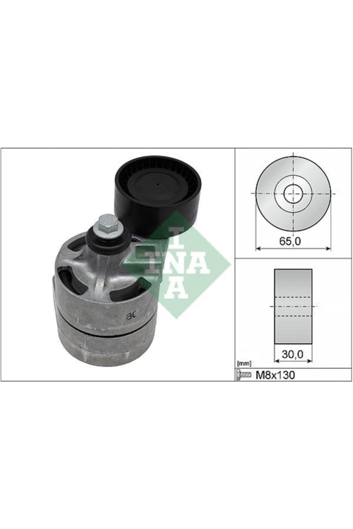 ÖZGÜÇYEDEK Alternator Gergı Rulmanı Komple Transıt V347 2.4tdcı 100ps / 120ps / 140ps 0614