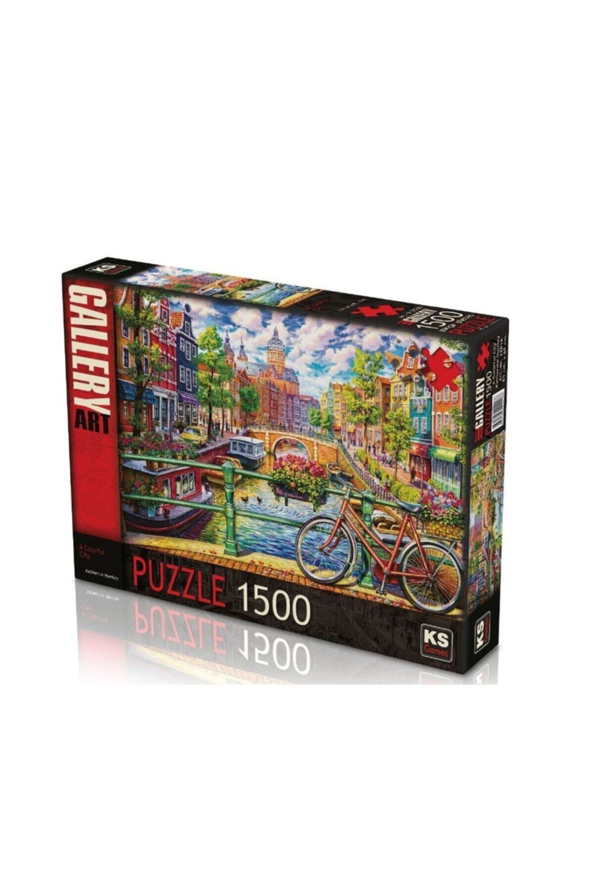 Ks Puzzle 22018 A Colorful City 1500 Parça Puzzle