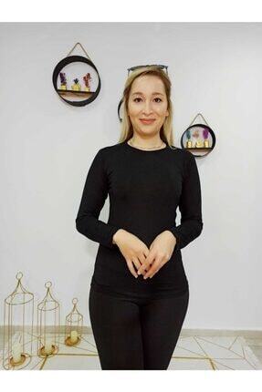 Kadın Uzun Kollu Likralı Badi Image 0