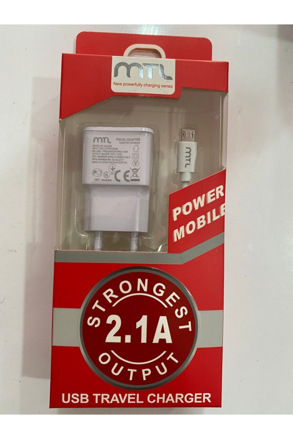 MTL Usb Travel Charger 2.1a