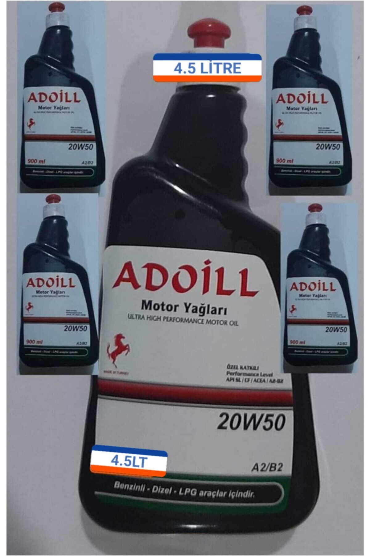 Adoil L Ultra 20w50 4,5 Lt Performance Motor Yağları