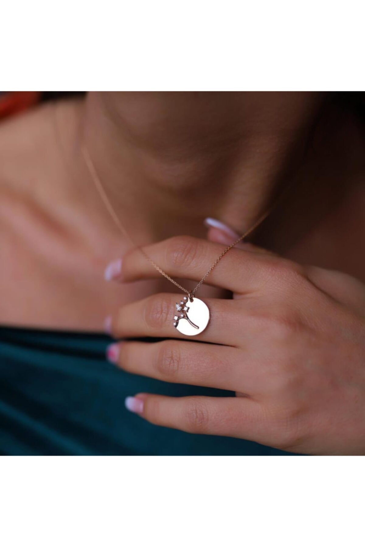 ByGoldenHouse Pırıltı Yaşam Ağacı Pırlanta Kolye