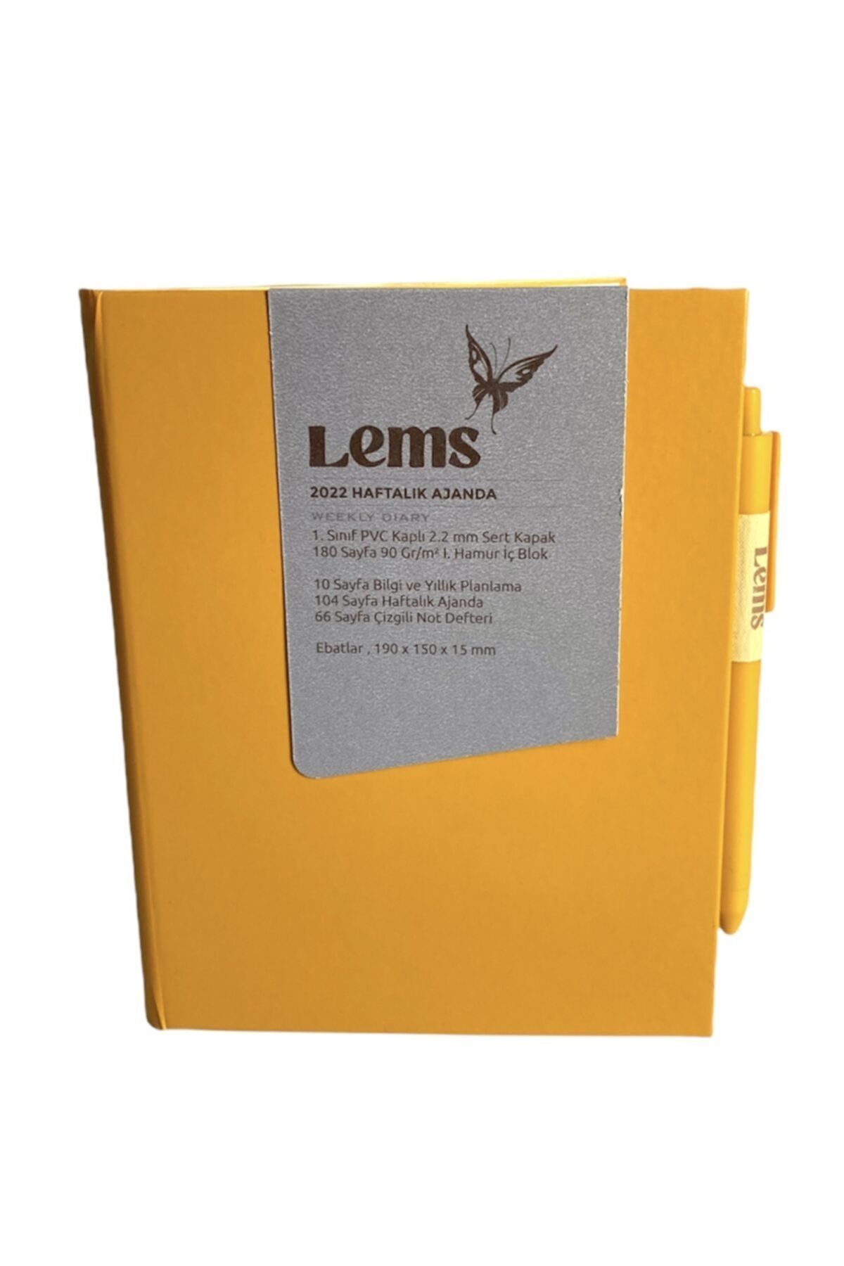 Lemsstudio 2022 Sarı Haftalık Ajanda