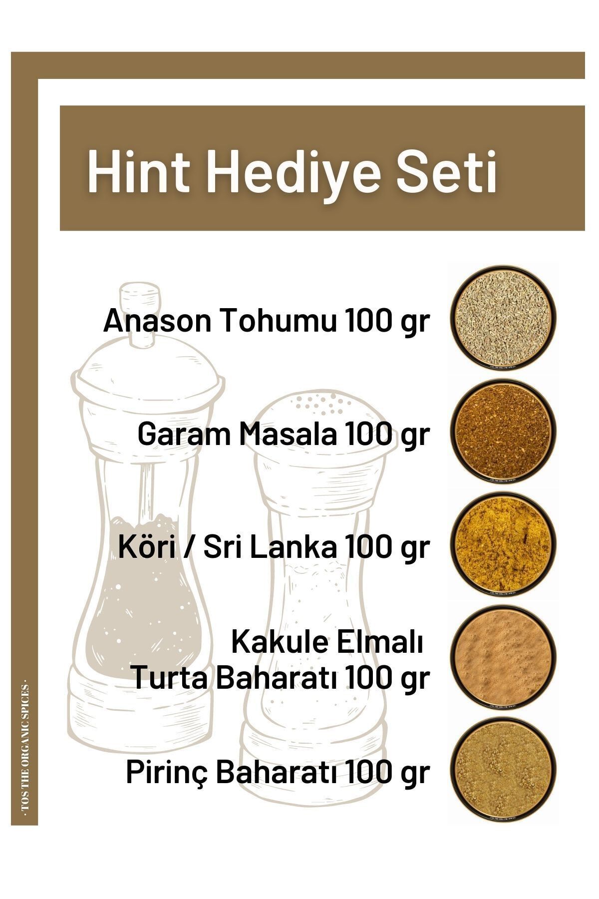 TOS The Organic Spices Hint Hediye Seti
