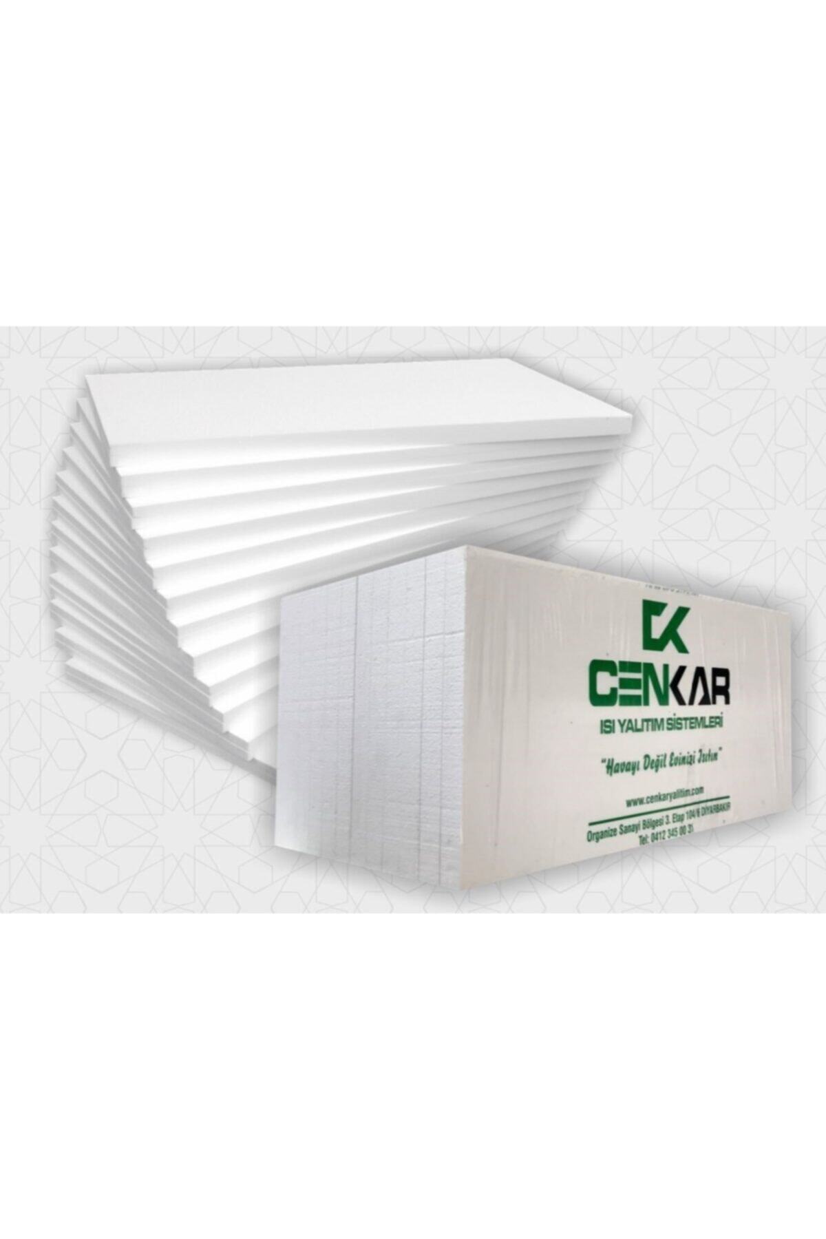 Cenkar Isı Yalıtım Beyaz Levha Eps Strafor Köpük 14-16 Dns 6 Cm 1 Paket 8 Adet 4 Mt