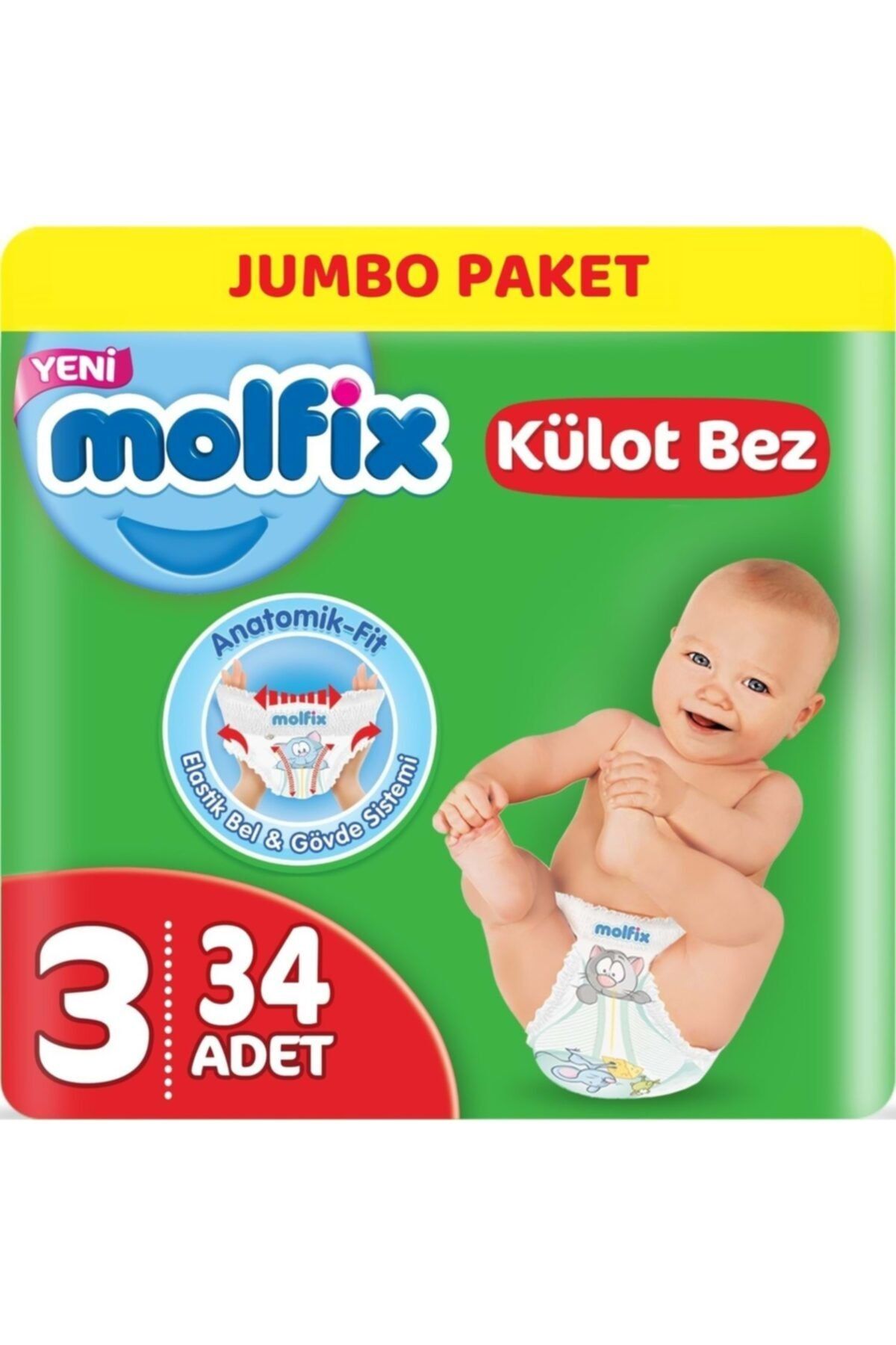 Molfix Külot Jumbo 3 Numara Bebek Bezi