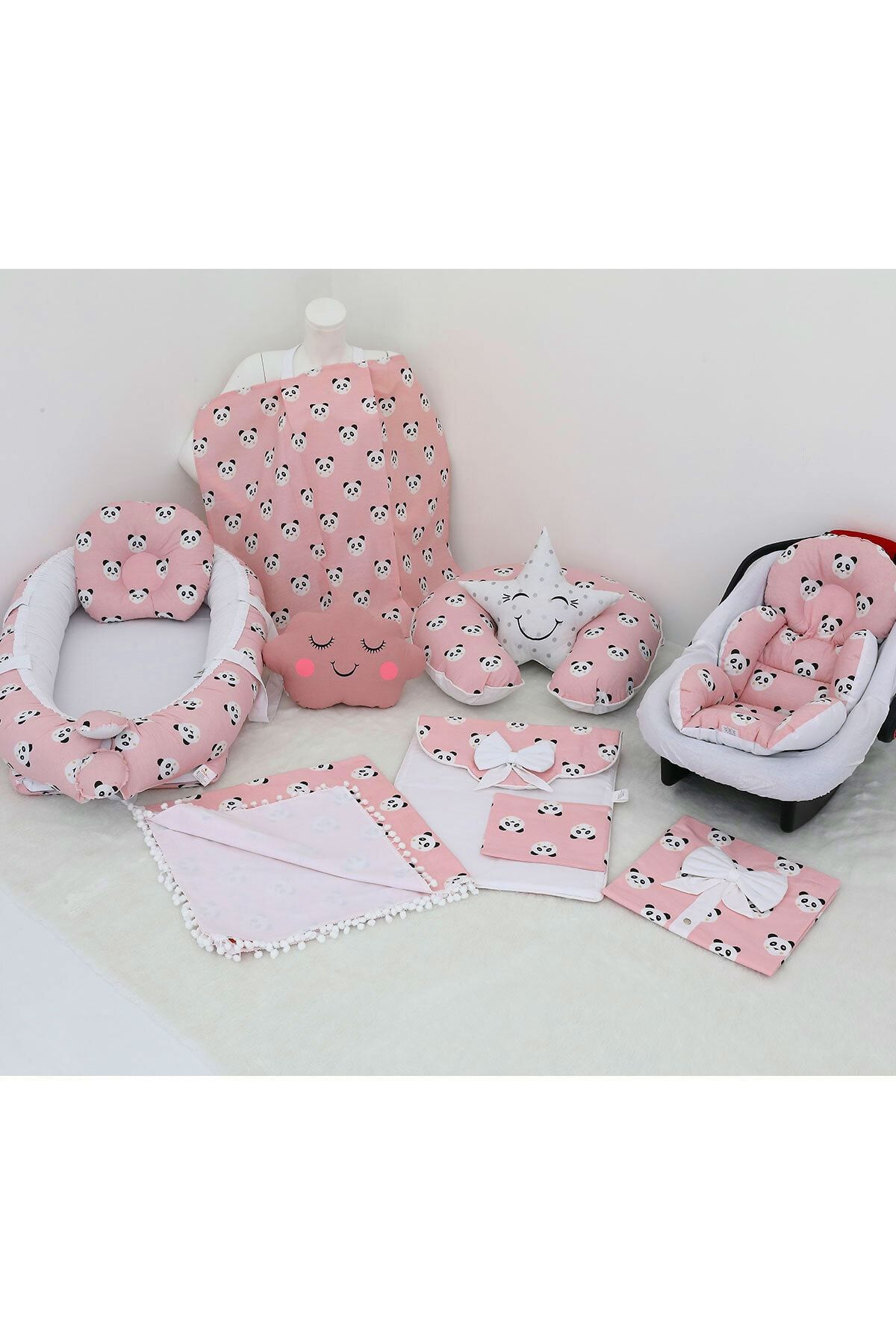 Umaybebek Babynest 11 Parça Set Kumaş Lüx Tasarım