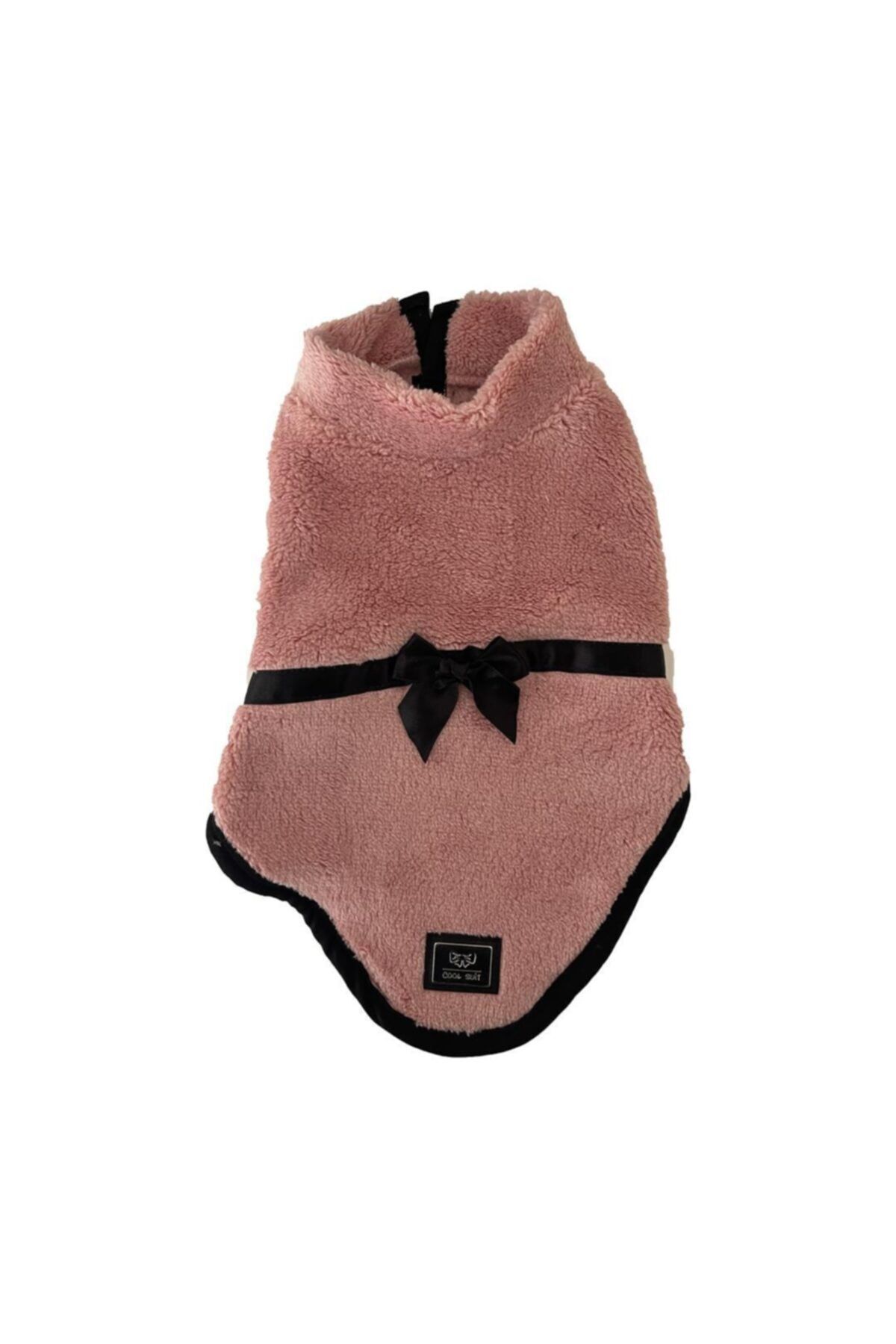 Cool Suit Yumuşak Polarlı Kurdeleli Pembe Köpek Kıyafeti