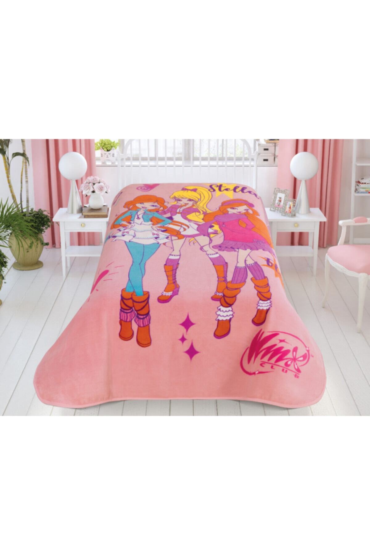 Taç Lisanslı Battaniye Winx Pink Magic Tek Kişilik