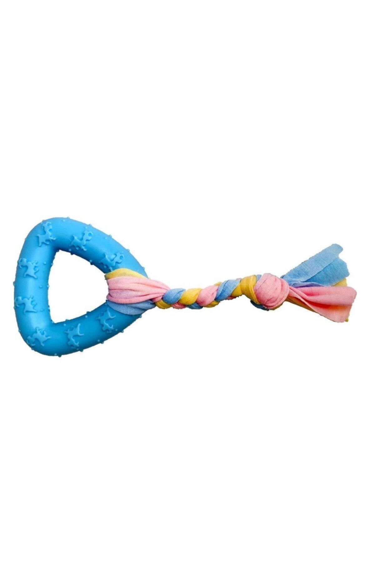 Mixpet Diş Ipli Kauçuk Üçgen Köpek Oyuncağı 20 Cm