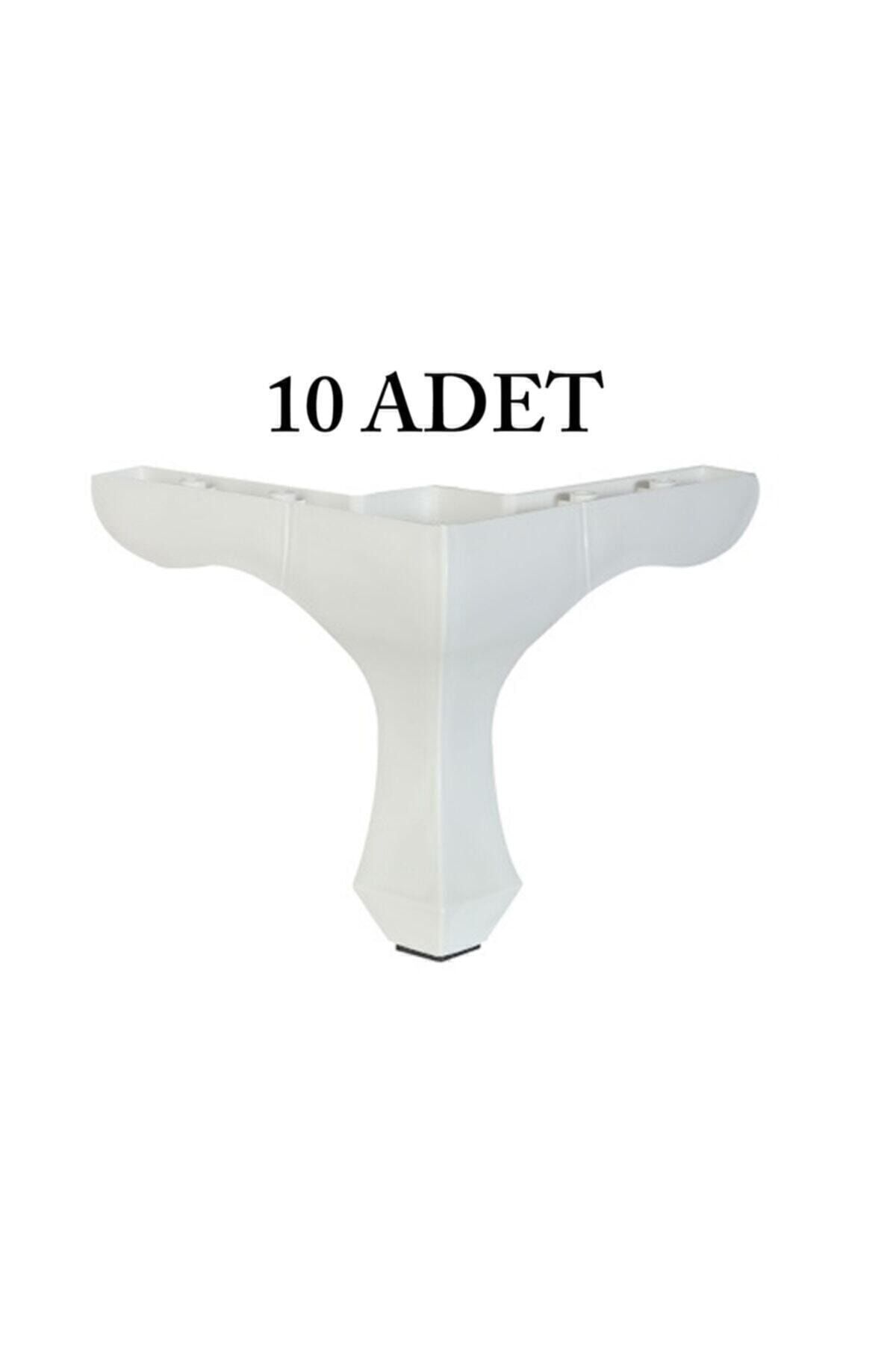 PVCBURADA (10 ADET) Lükens Ayak 14cm - Tv Ünitesi, Koltuk Altı Ayağı
