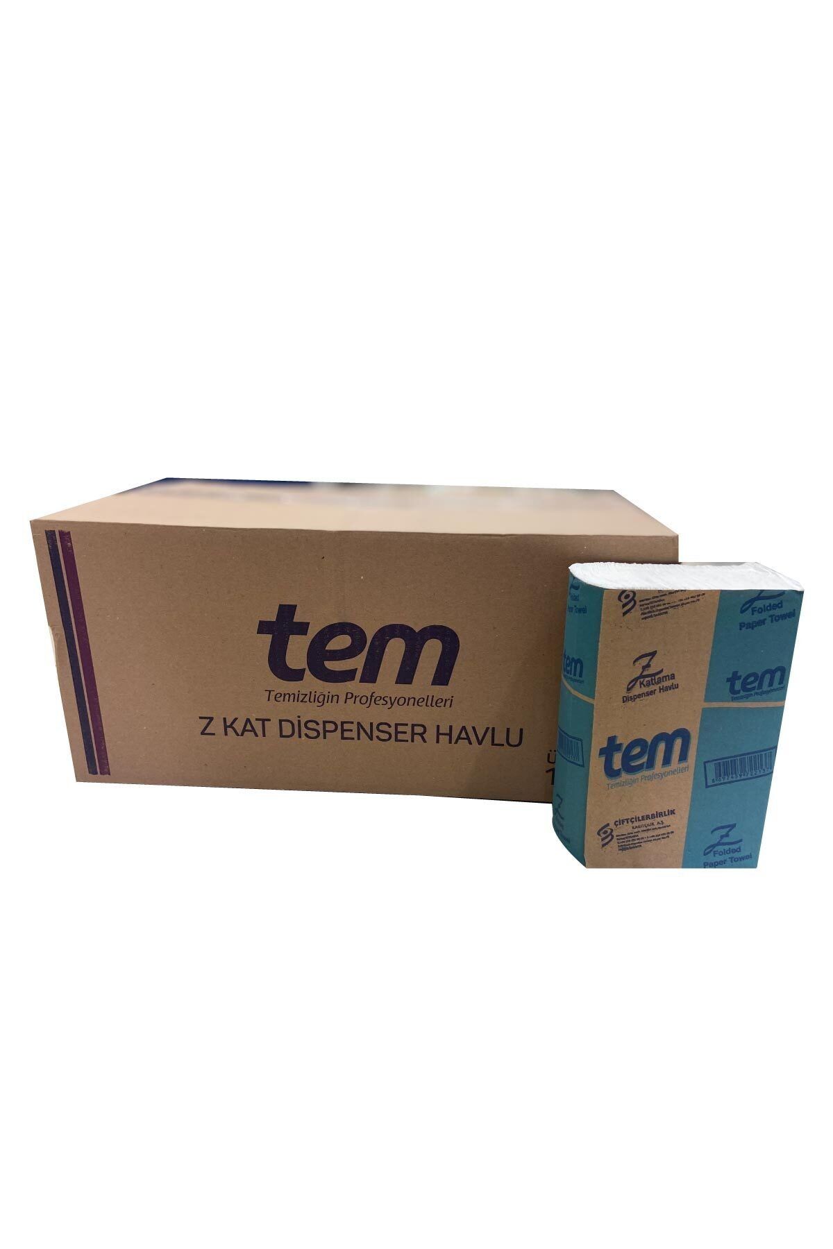 TEM Z Kat Dispenser Havlu 140 Yaprak - 12 Adet
