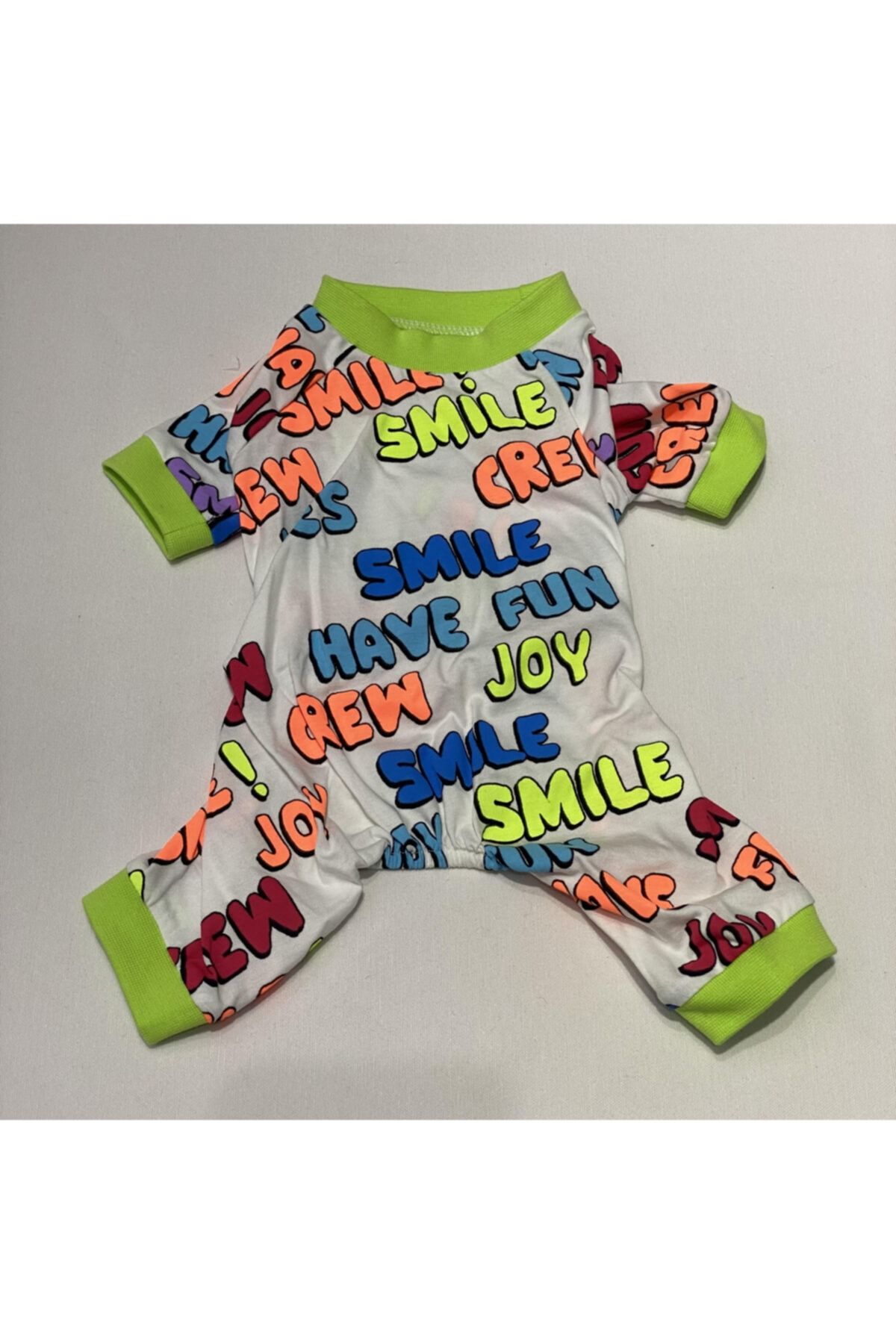 Casper Smile Penye Tulum- Yeşil Kenar