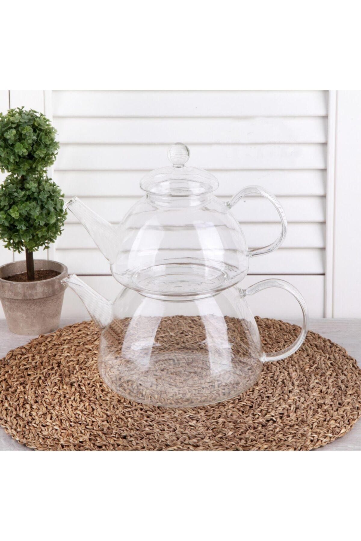 Alemdar Tohana Cam Çaydanlık 480+1200 ml