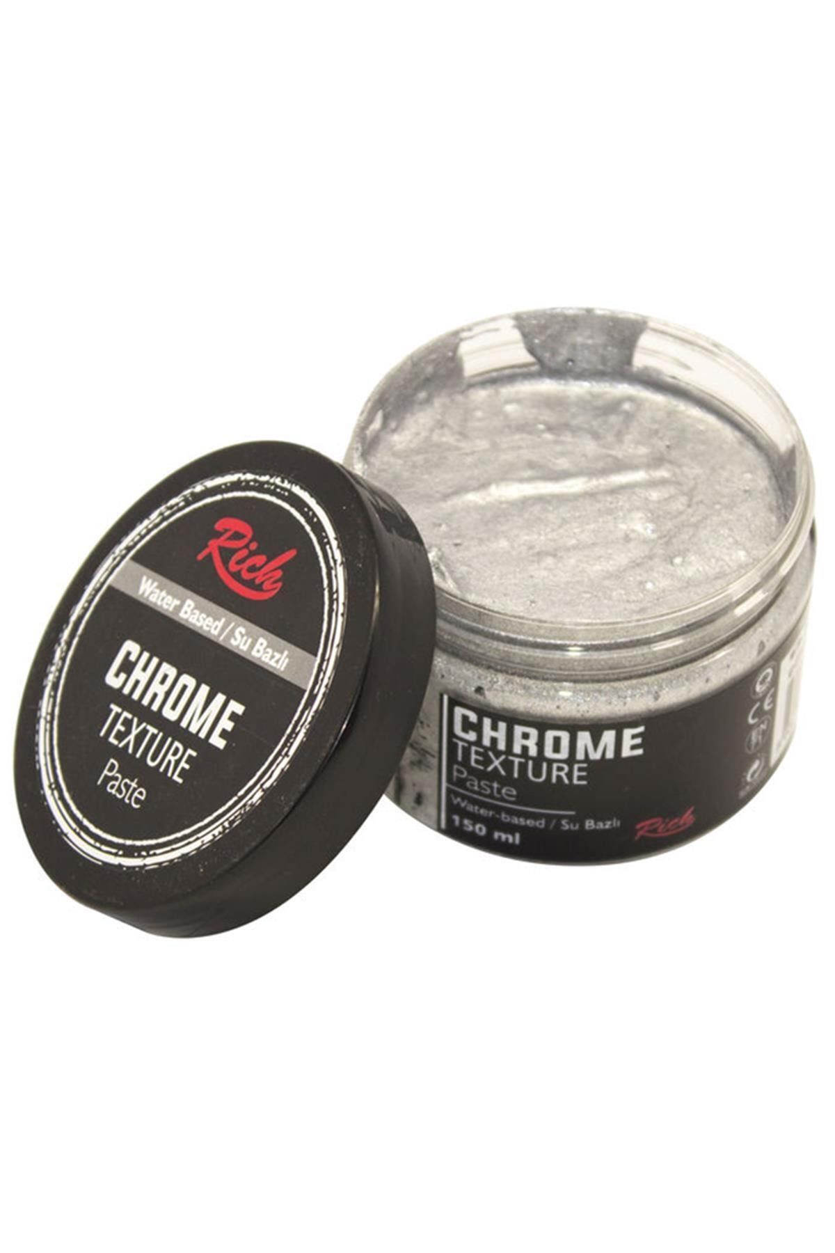Rich Marka: Chrome Texture Paste 9218 Gümüş 150g