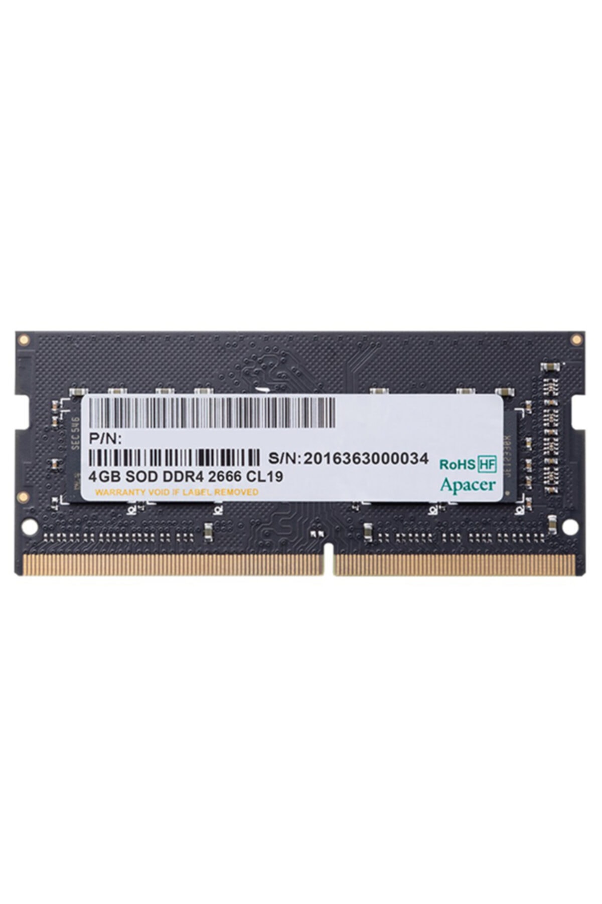 Apacer Es.04g2v.knh 4gb (1x4gb) Ddr4 2666mhz Cl19 Notebook Ram (bellek)
