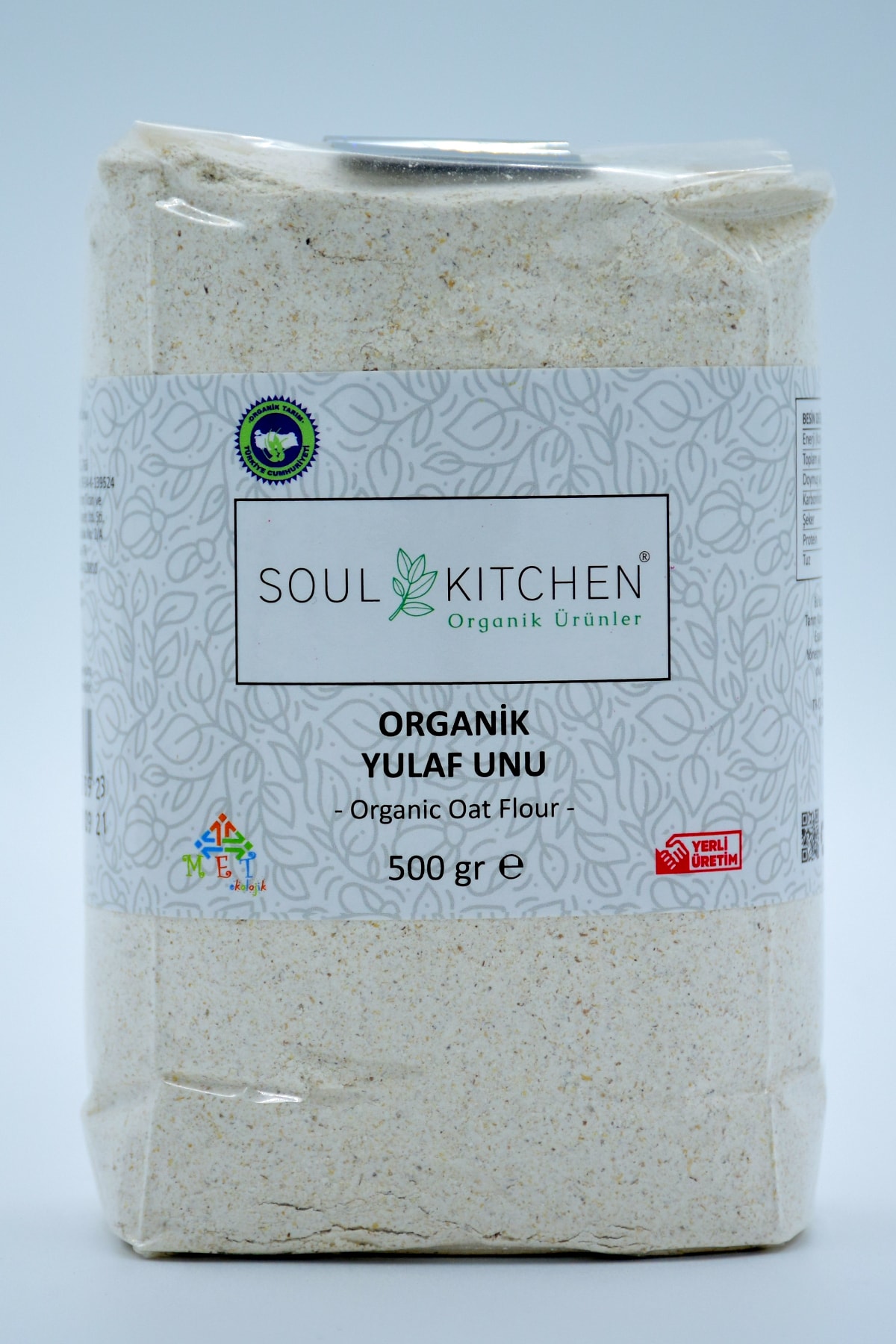 Soul Kitchen Organik Ürünler Organik Yulaf Unu 500gr