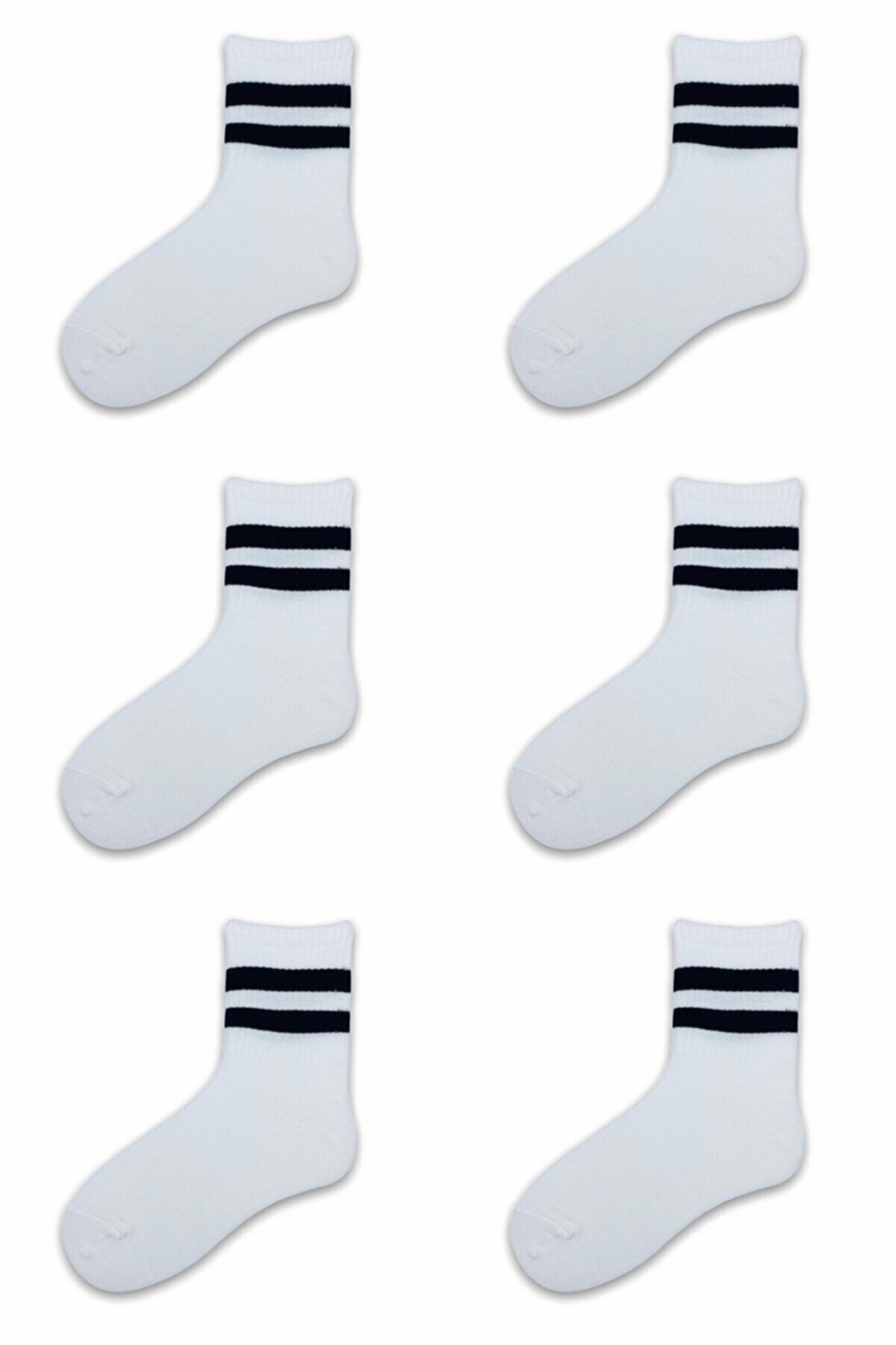 sienashop Çizgili Çorap 3'lü