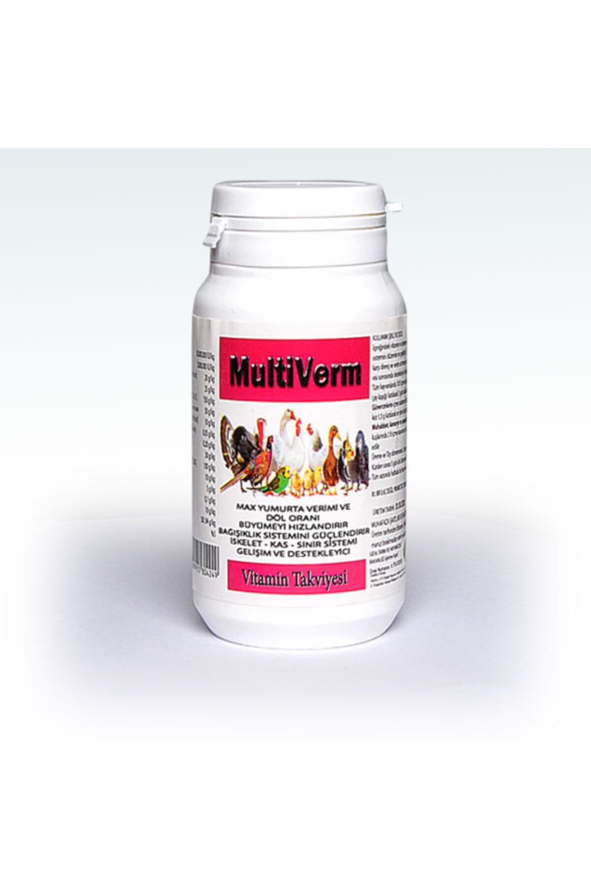 VERMX TR Multiverm-tavuk Kaz Civciv Keklik Yumurta Verimini Artırıcı - Gelişim Hızlandırıcı Vitamin Premiks