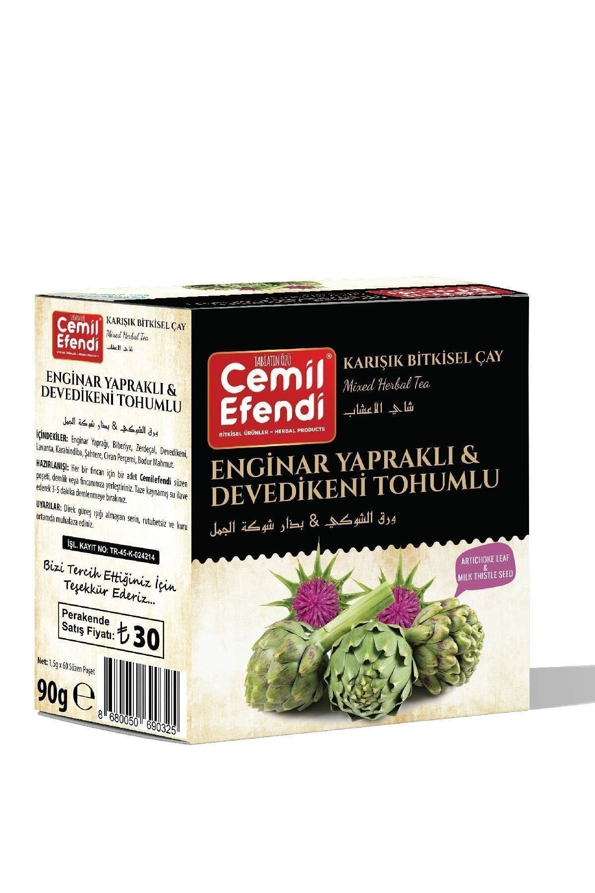 Cemil Efendi Enginar Yapraklı&deve Dikeni Tohumlu 60lı Çay Karaciğer Sağlığında Yardımcı Çay