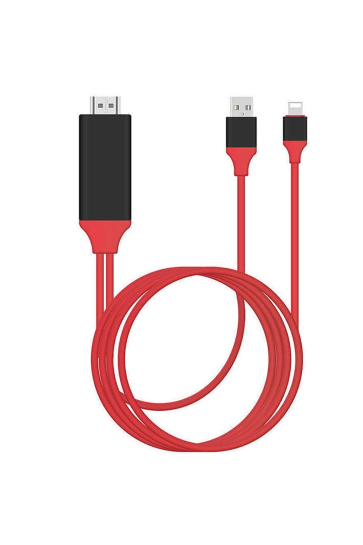 Powermaster Pm-6020 P8m Lıghtnıng To Hdmı + Usb 2 Metre Kablo