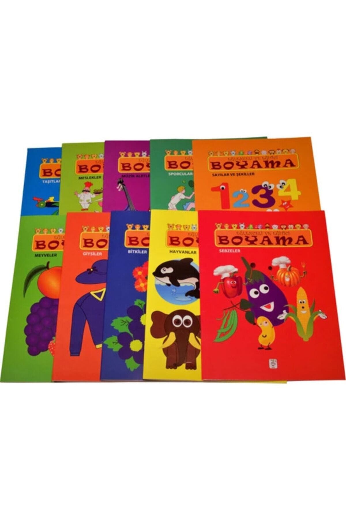 Sis Yayıncılık Eğlenceli Eğitici Boyama Seti 10 Kitap