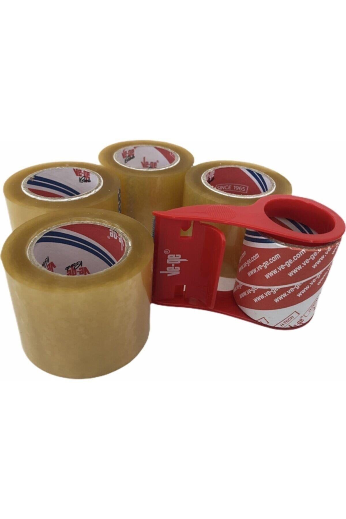 Vege Ve-ge Handy Pack Bant Kesicili 48mm X 40mt Koli Bandı (4 Lü Paket)