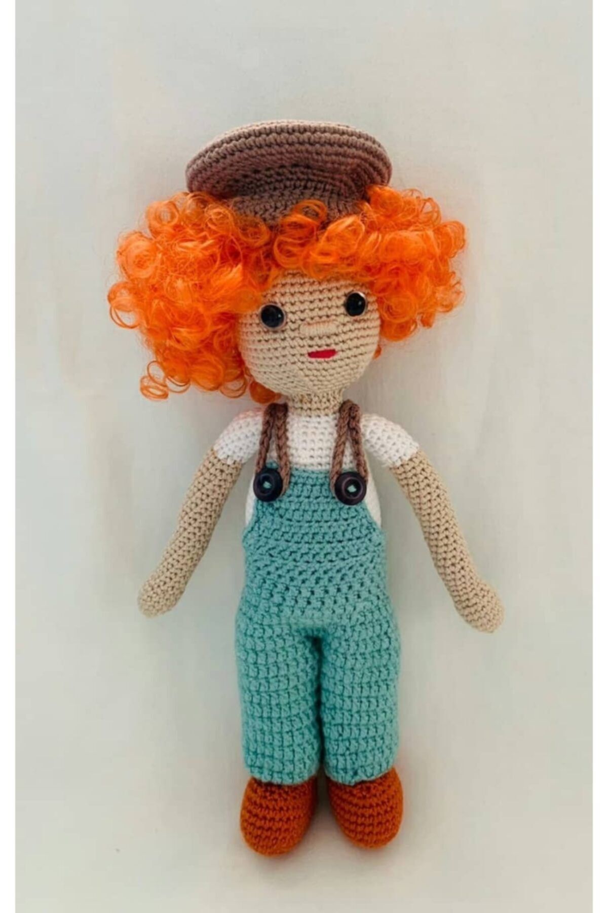 bebek sepeti Diş Kaşıyıcı Ve Uyku Arkadaşı Amigurumi Bahçıvan Bebek