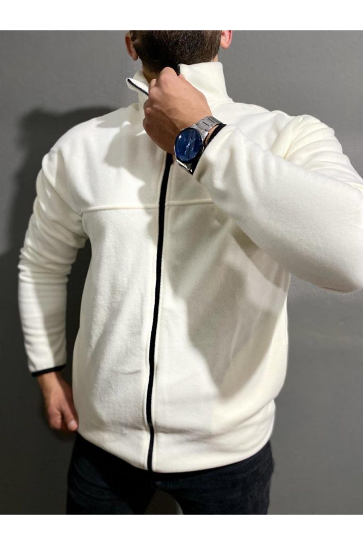 Glow&Glow Beyaz Polar Ceket