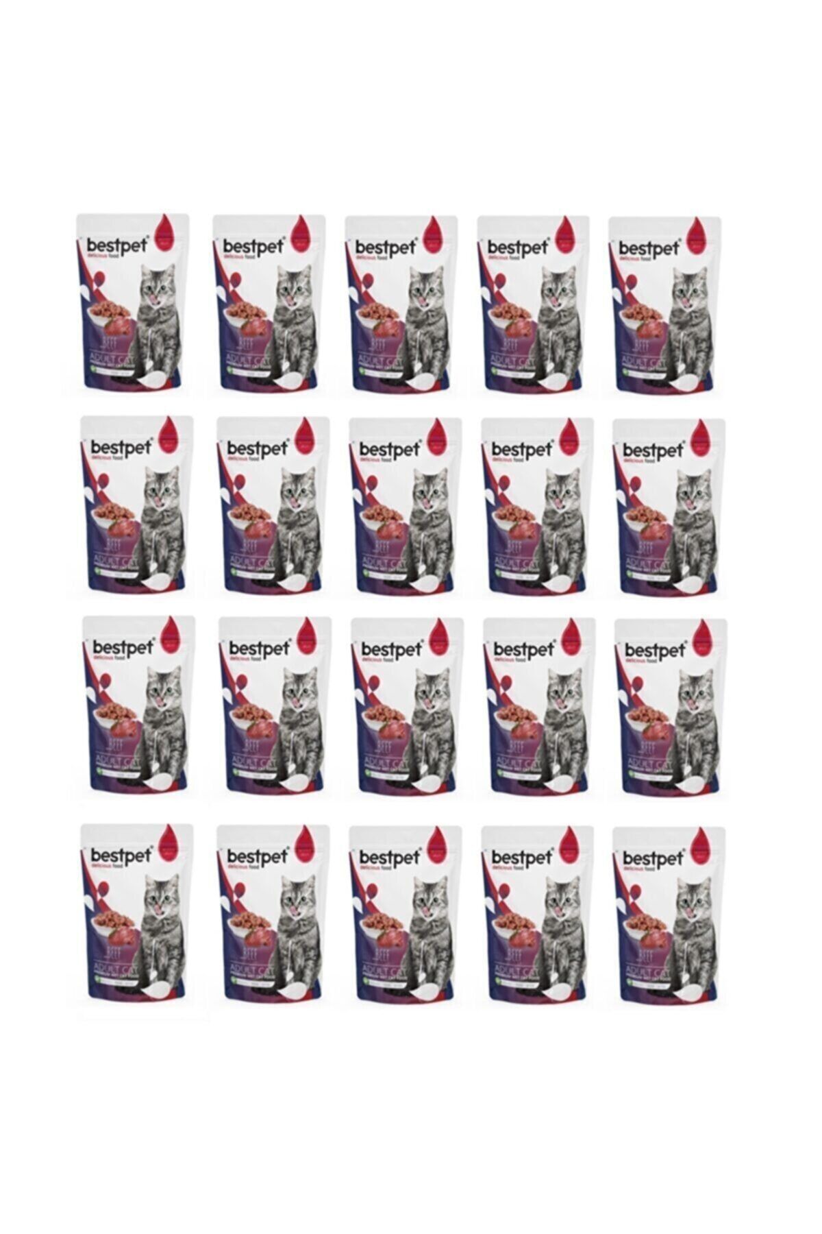Bestpet Adult Pouch Karışık Kedi Maması 85 gr X 20 Adet Hugo34