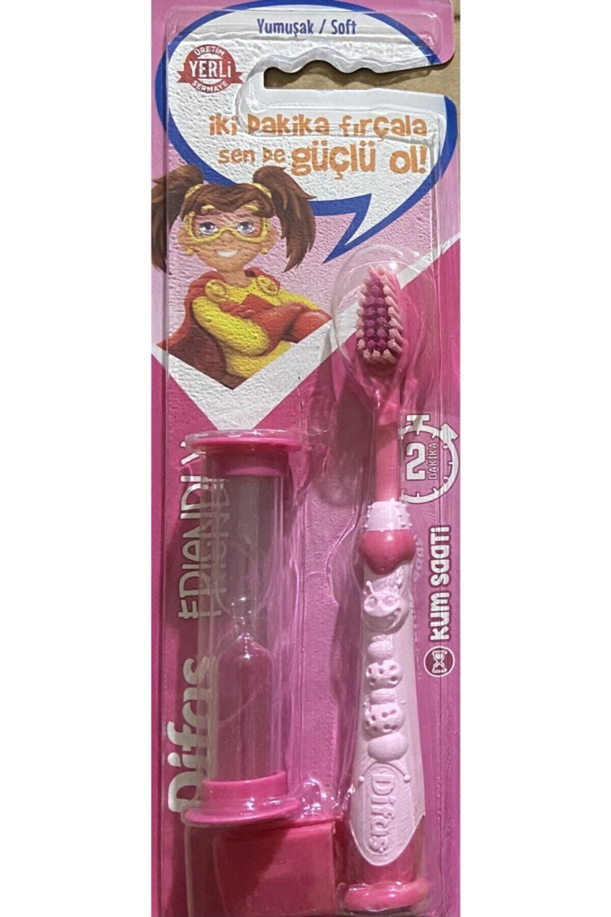 Difaş Çocuk Diş Fırçası Frıendly Kum Saatli Yumuşak/soft Pembe