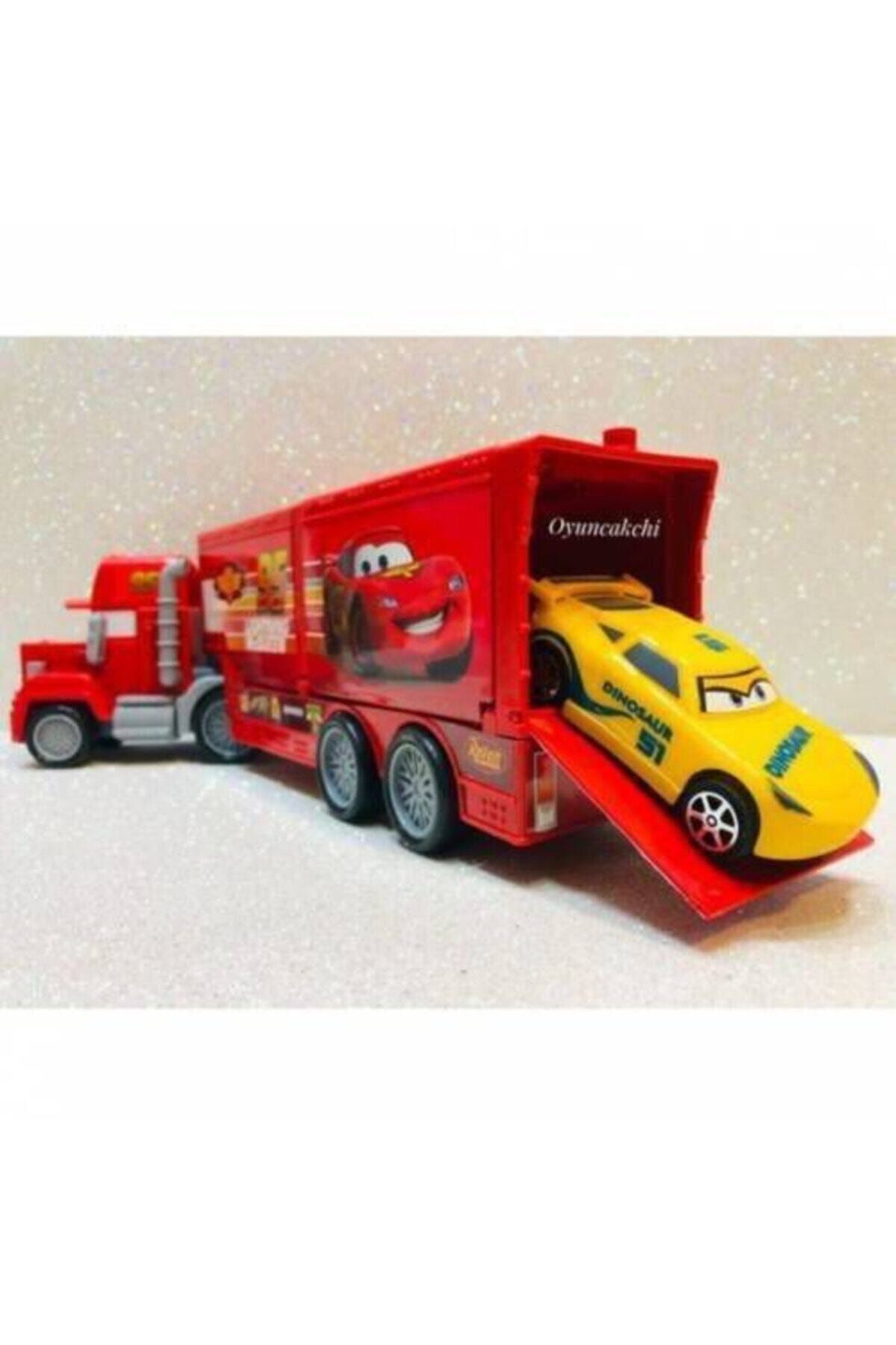 SUDEN Şimşek Mcqueen Tır 2 Araçlı Kapakları Açılabilen Tır