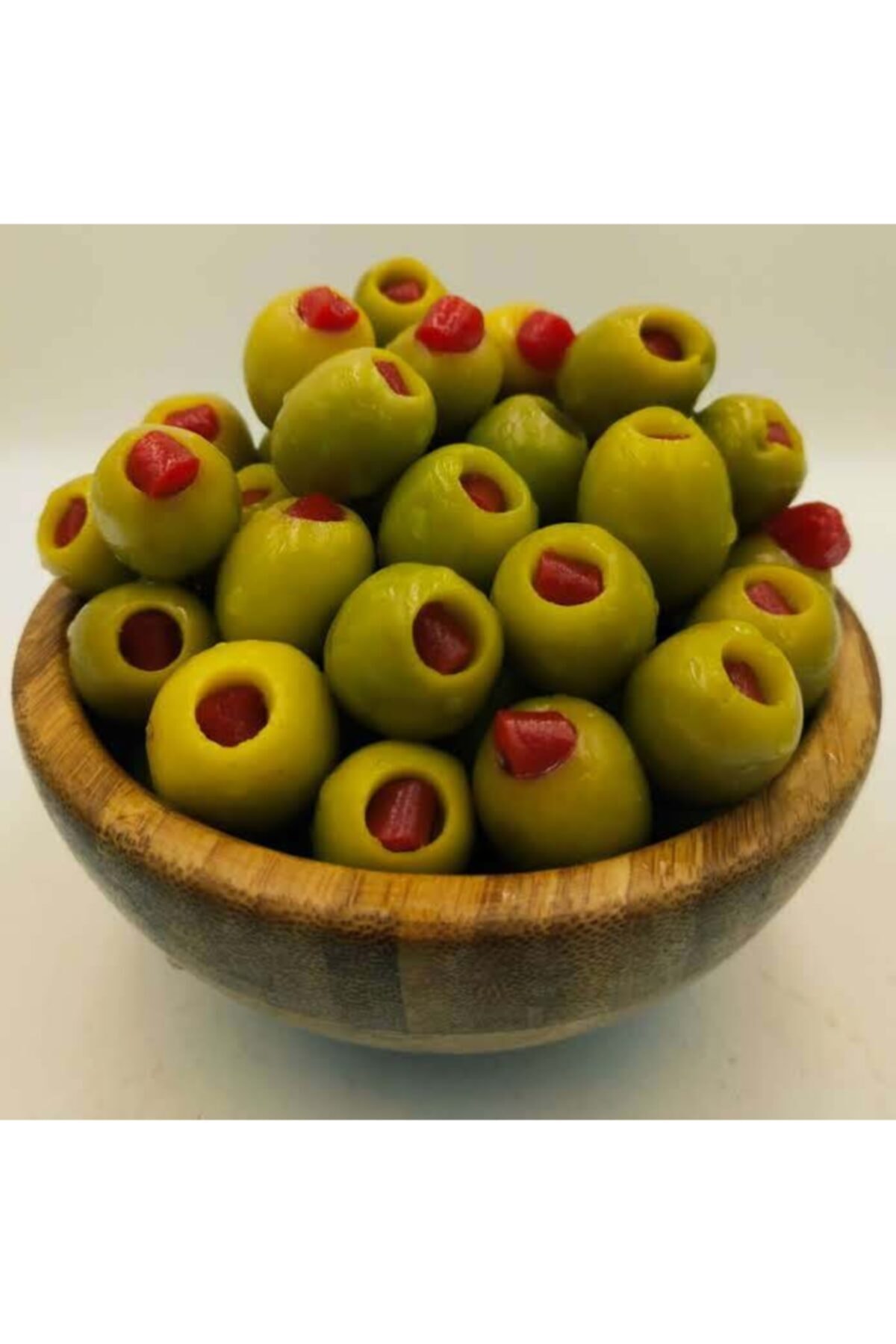 Adalya Zeytin Biber Dolgulu Domat Yeşil Zeytin 2000 Gr. Cam Kavanoz