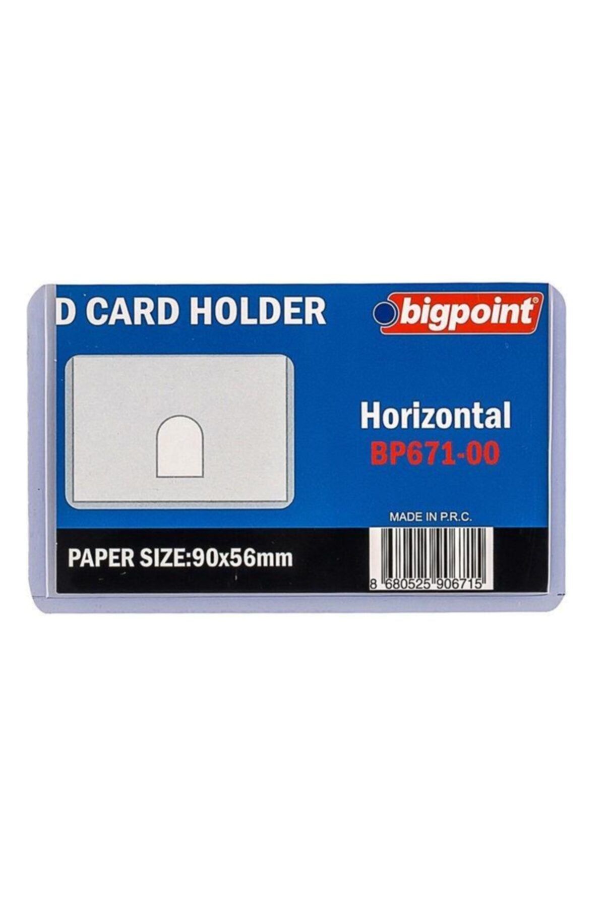 Bigpoint Kart Kabı Şeffaf 90x53mm