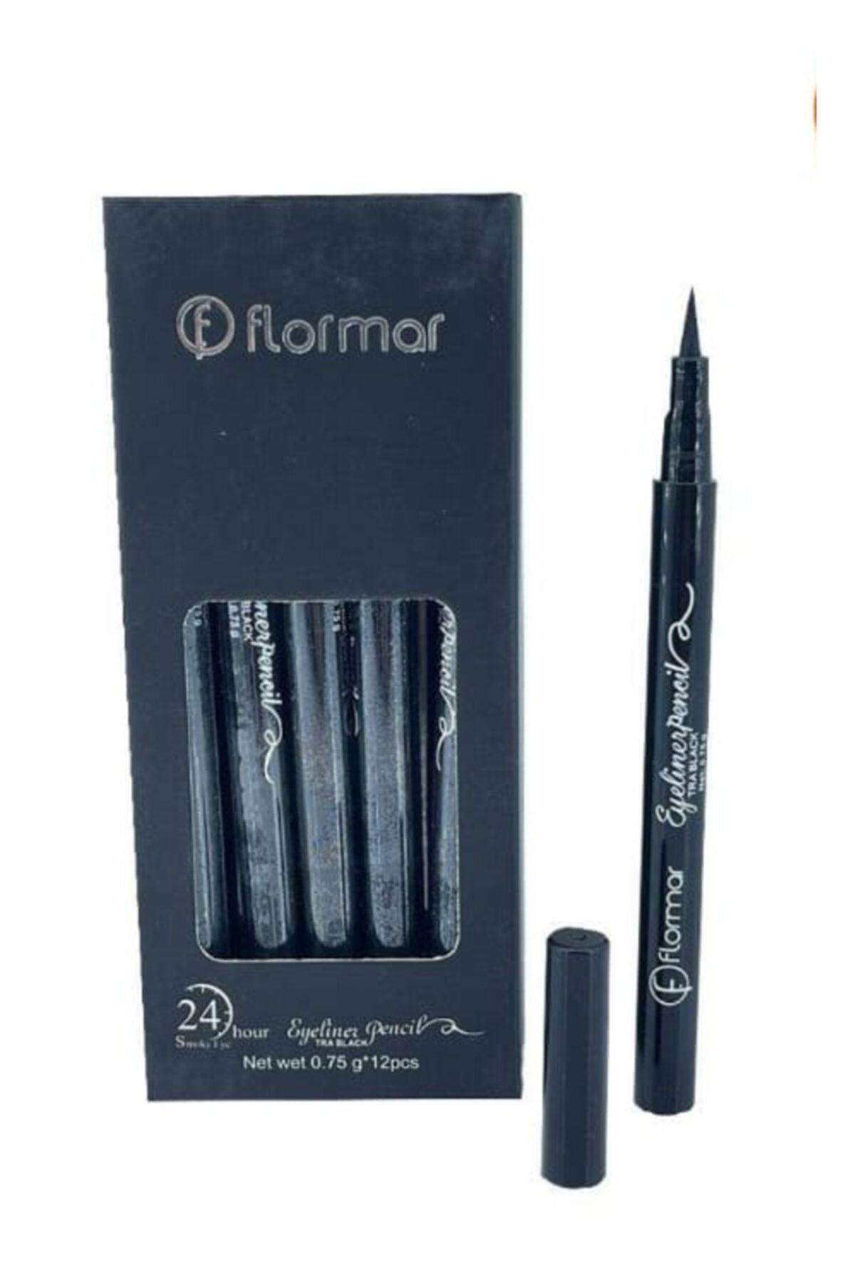Flormar Eyeliner Pencil Tra Black Siyah Göz Kalem 12 Li